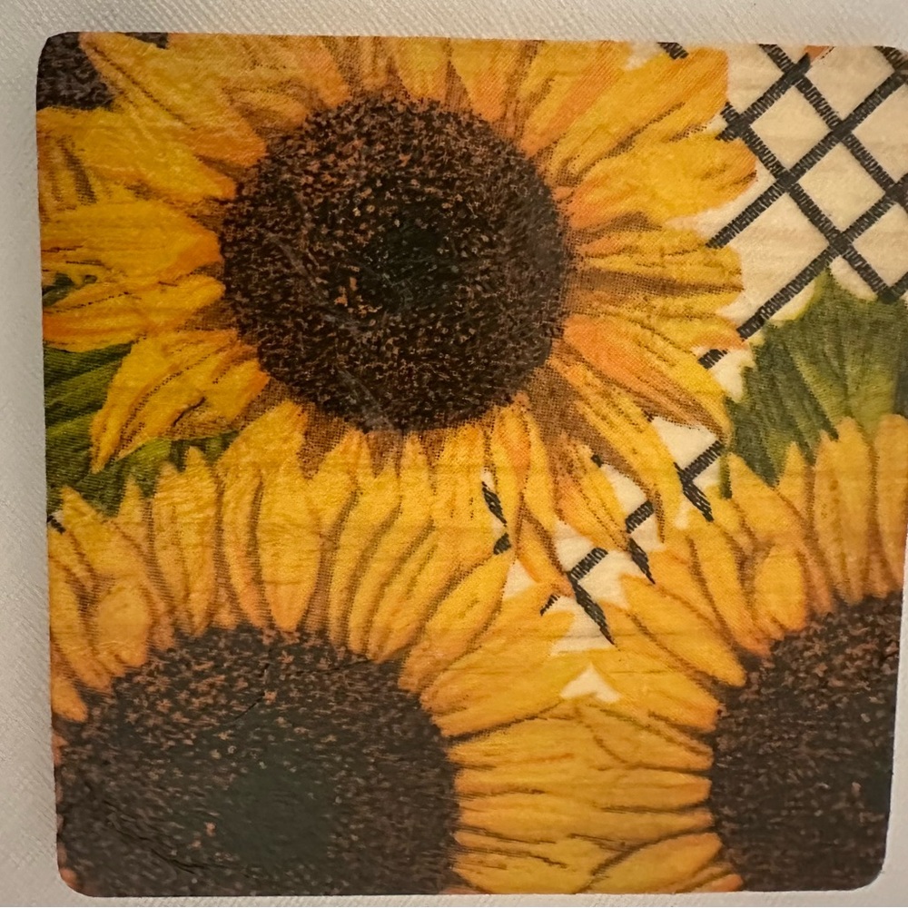 Sunflower coasters - Picture 3 of 5
